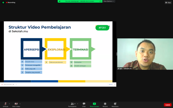 Jentera Selenggarakan Workshop Membuat Alur Video Pembelajaran yang Menarik