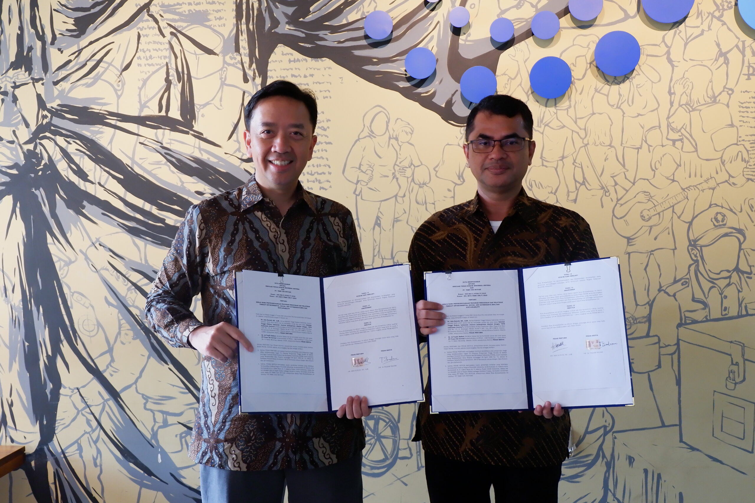 Jentera Tandatangani Nota Kesepahaman Pelatihan tentang ESG