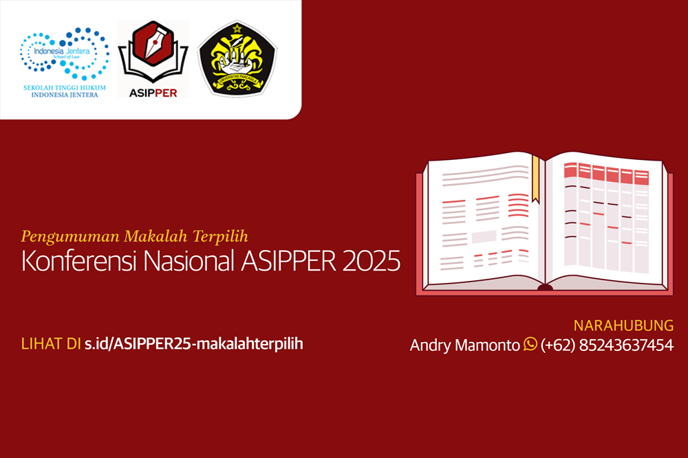 Pengumuman Makalah Terpilih Konferesi ASIPPER 2025