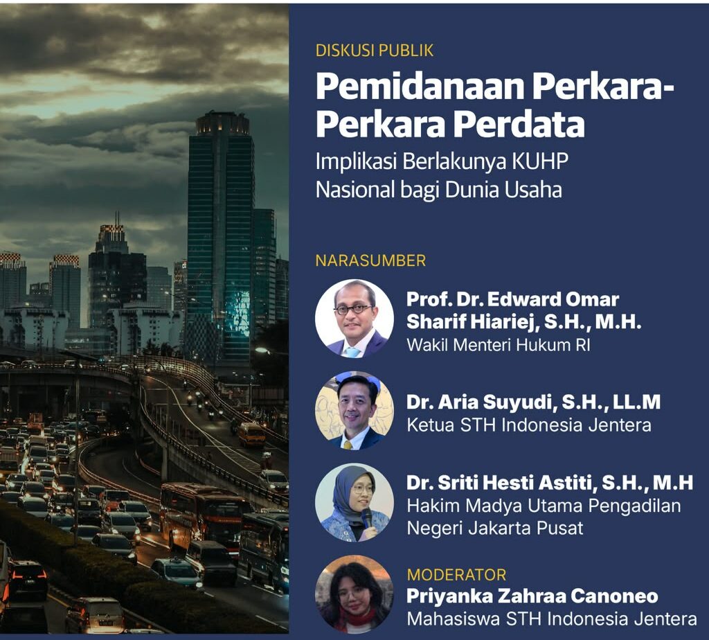 Pemidanaan Perkara-Perkara Perdata dan Implikasi KUHP Nasional bagi Dunia Usaha